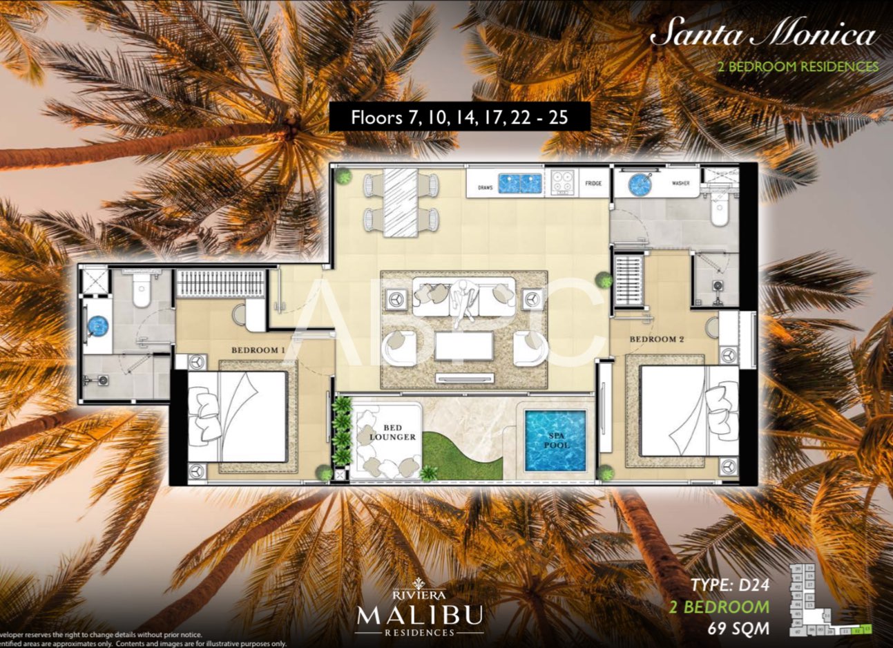 2 bedroom condo for sale in Riviera Malibu photo 6