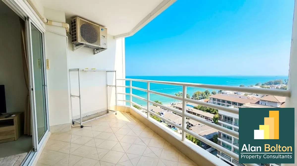 Large North Facing Ocean View Studio Condo In Jomtien photo 4