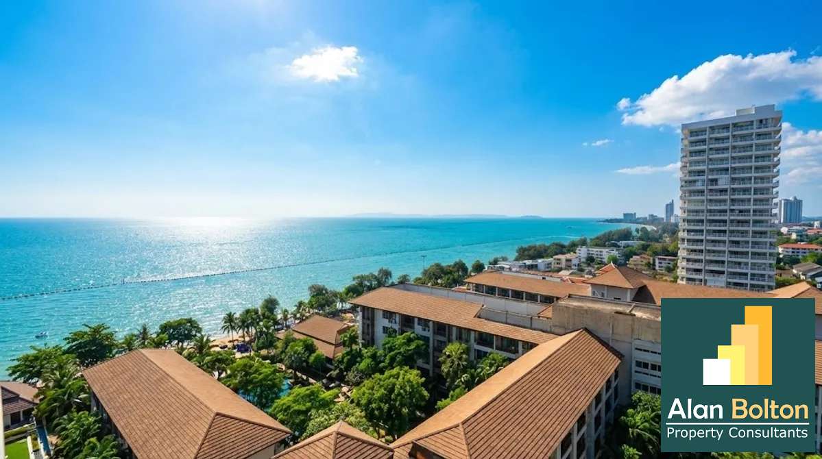 Large North Facing Ocean View Studio Condo In Jomtien