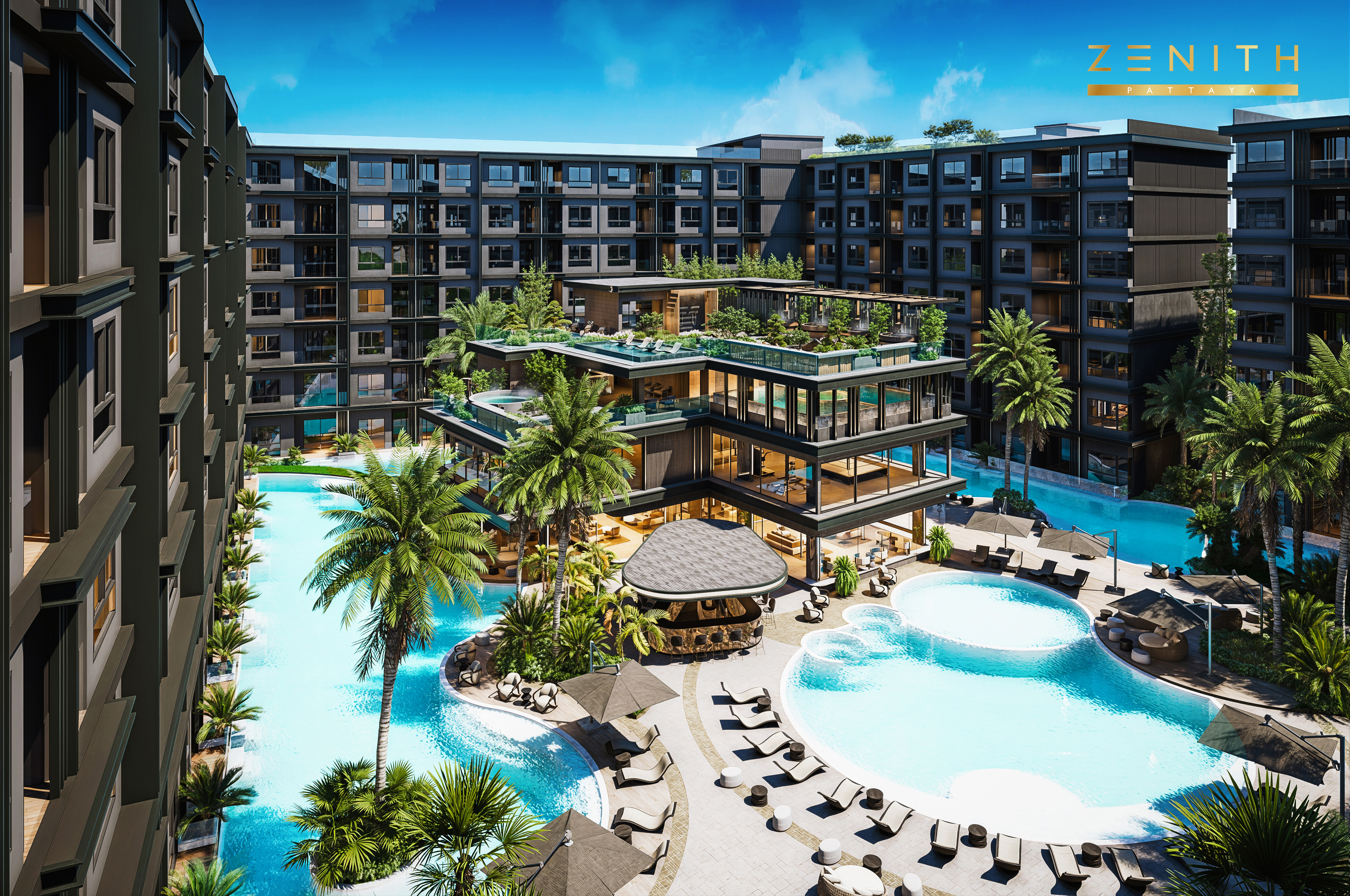 Stunning 1 Bed 1 Bath Pool Access Condo Zenith Pattaya - Foreign Quota photo 11