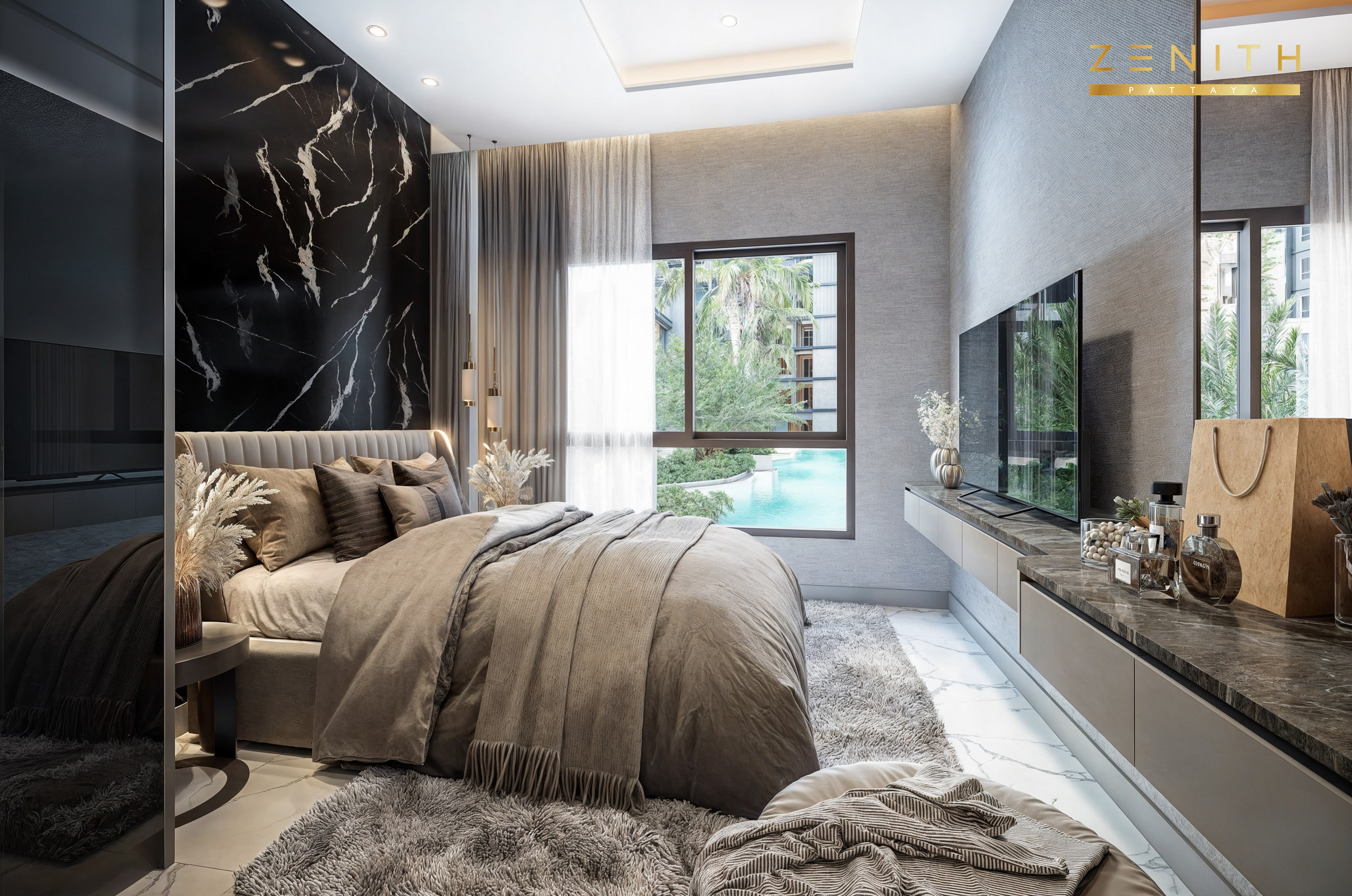 Stunning 1 Bed 1 Bath Pool Access Condo Zenith Pattaya - Foreign Quota photo 13