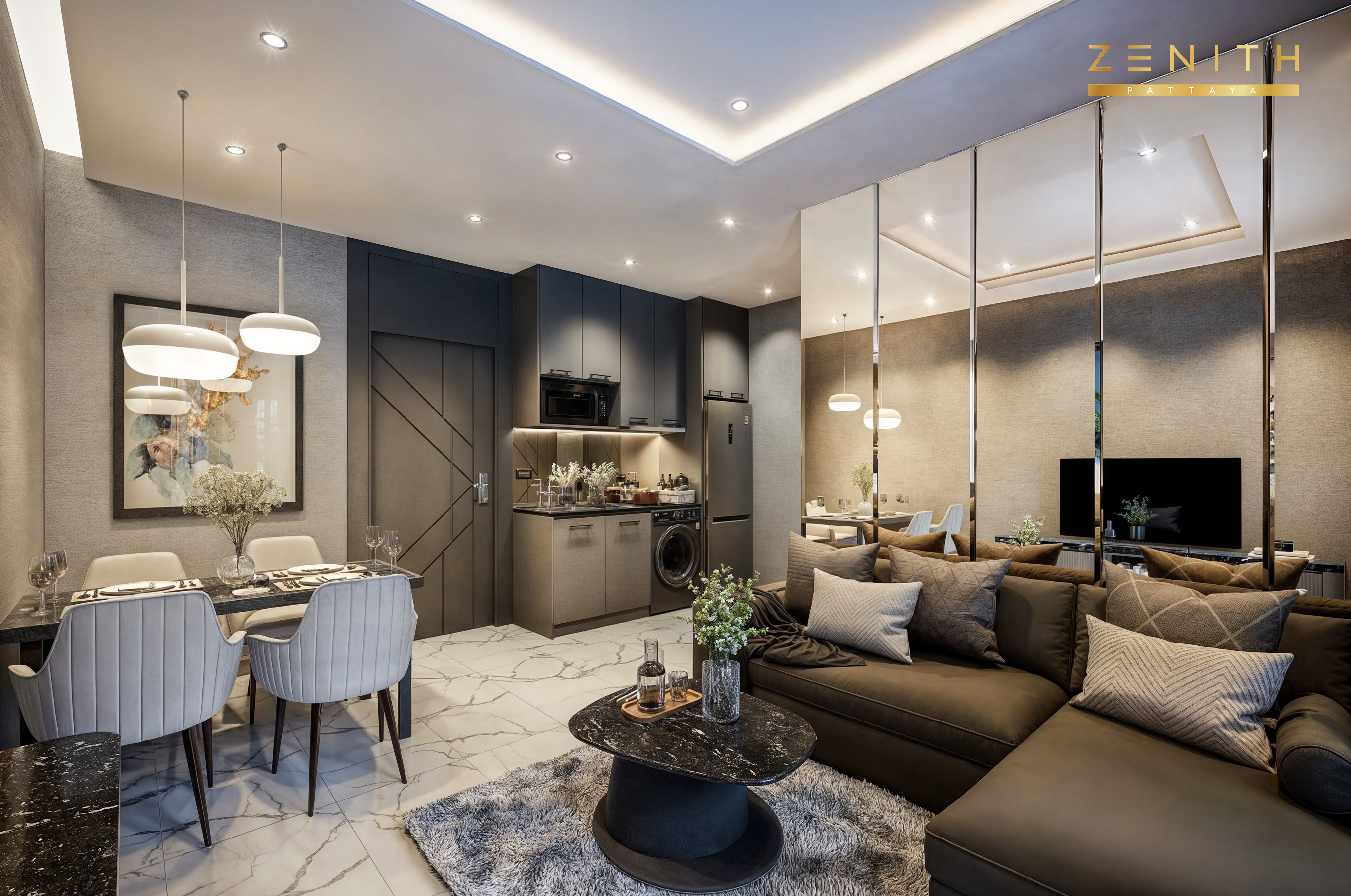Stunning 1 Bed 1 Bath Pool Access Condo Zenith Pattaya - Foreign Quota photo 14