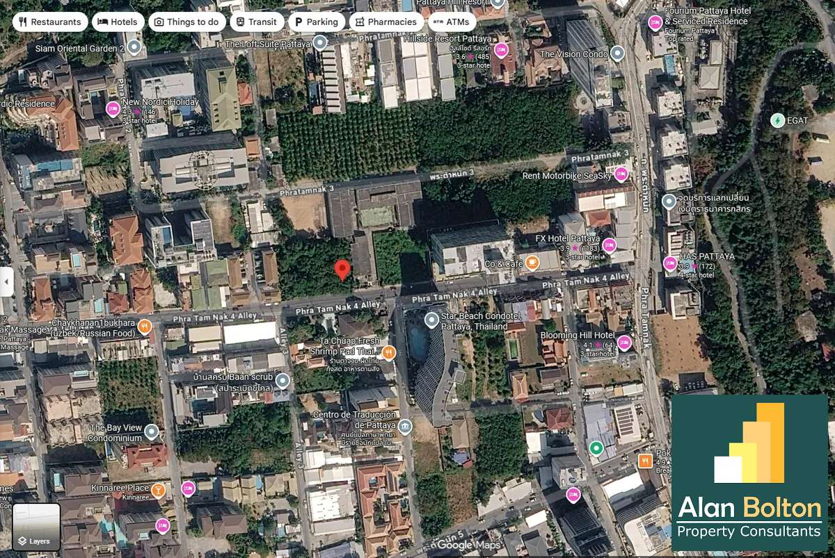 Beautiful Land For Sale In Prahtamnak Soi 4