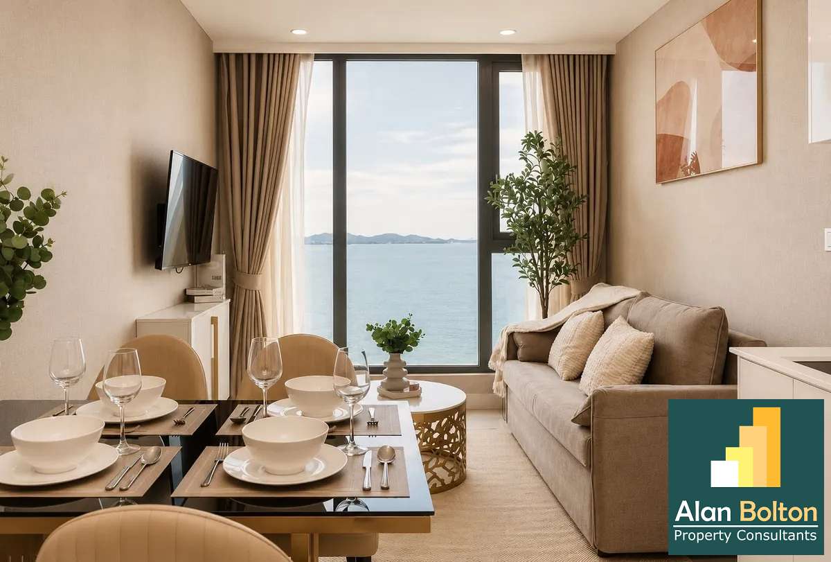 Beacfront Luxury with a stunning seaview 1 bedroom 1 bathroom in Copacabana Beach Jomtien for RENT